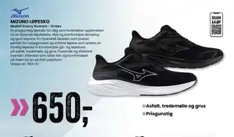 Sport Outlet MIZUNO LØPESKO tilbud