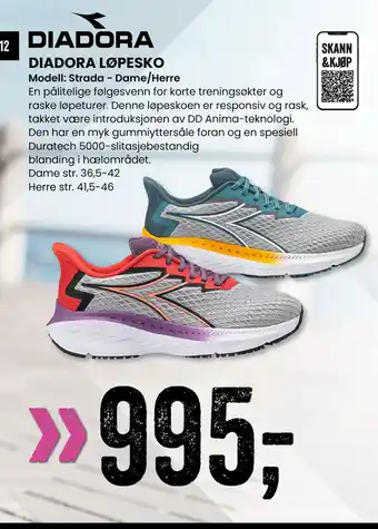 Sport Outlet DIADORA LØPESKO tilbud