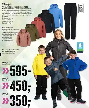Sport Outlet VIKAFJELL REGNJAKKE/BUKSE tilbud