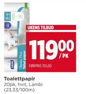 Meny Toalettpapir tilbud
