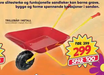 Extra Leker TRILLEBÅR I METALL tilbud