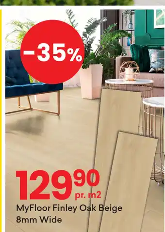 Right Price Tiles MyFloor Finley Oak Beige 8mm Wide tilbud