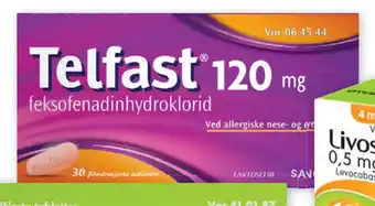 Vitusapotek Telfast tabletter 120 mg tilbud