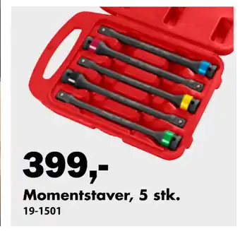 Biltema Momentstaver, 5 stk tilbud