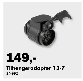 Biltema Tilhengeradapter 13-7 tilbud