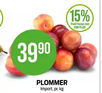 Kiwi Ukjent plommer tilbud