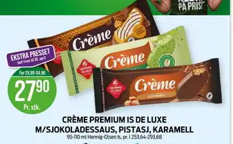 Kiwi Hennig-olsen creme karamel ispinn tilbud