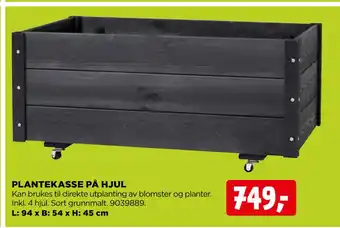 jem & fix PLANTEKASSE PÅ HJUL tilbud