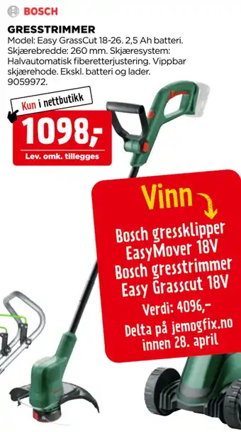 jem & fix GRESSTRIMMER tilbud