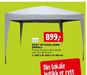 jem & fix EASY UP PAVILJONG EMPOLI tilbud