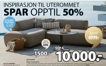 JYSK VEDBY LOUNGESOFA tilbud