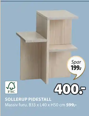 JYSK SOLLERUP PIDESTALL tilbud