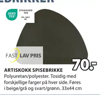 JYSK ARTISKOKK SPISEBRIKKE tilbud
