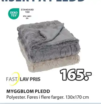 JYSK MYGGBLOM PLEDD tilbud