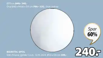 JYSK MARSTAL SPEIL tilbud