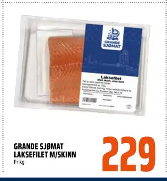 Coop Obs GRANDE SJØMAT LAKSEFILET M/SKINN tilbud