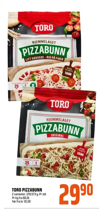 Coop Obs TORO PIZZABUNN tilbud