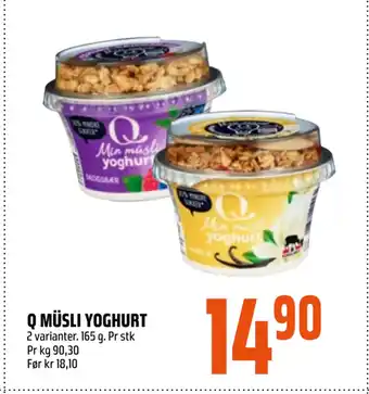 Coop Obs Q MÜSLI YOGHURT tilbud