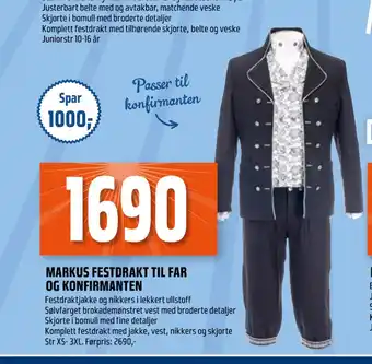 Coop Obs MARKUS FESTDRAKT TIL FAR OG KONFIRMANTEN tilbud