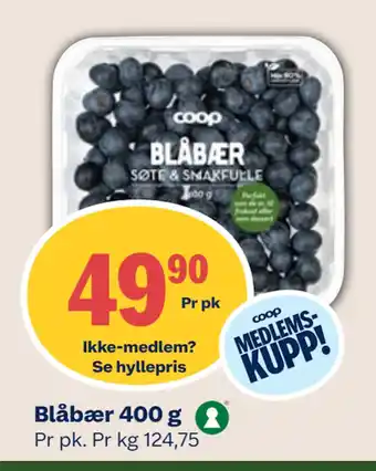 Coop Mega Blåbær 400 g tilbud