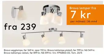 Skeidar Brava vegglampe tilbud