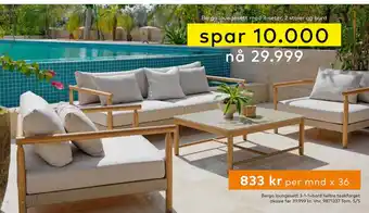 Skeidar Berga loungesett tilbud