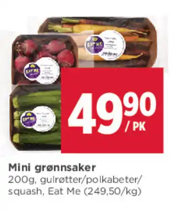 Meny Mini grønnsaker tilbud