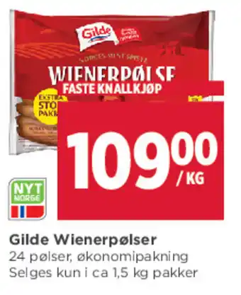 Meny Gilde Wienerpølser tilbud