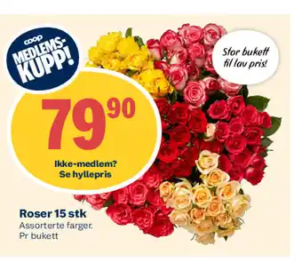 Coop Extra Roser 15 stk tilbud