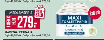 Europris MAXI TOALETTPAPIR tilbud