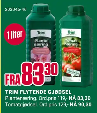 Europris TRIM FLYTENDE GJØDSEL tilbud