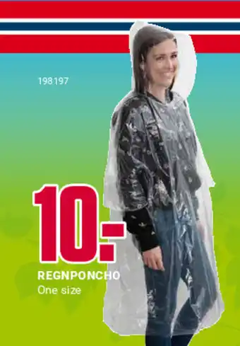 Europris REGNPONCHO tilbud