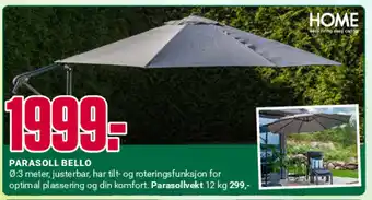 Europris PARASOLL BELLO tilbud