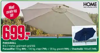 Europris PARASOLL tilbud