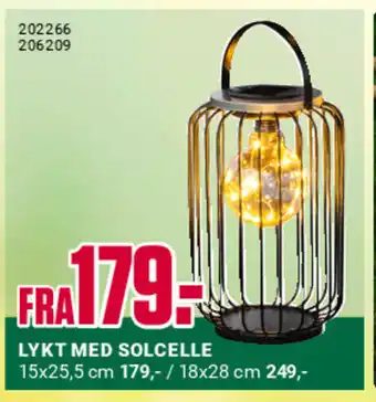 Europris LYKT MED SOLCELLE tilbud