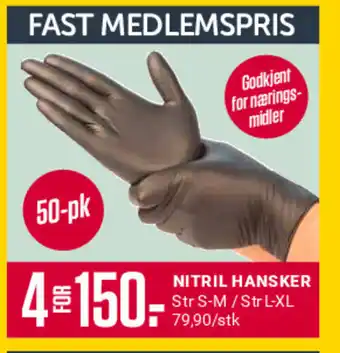 Europris NITRIL HANSKER tilbud