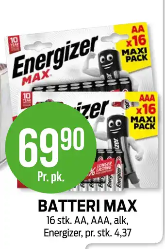 Kiwi BATTERI MAX tilbud