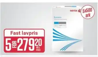 Europris Xerox kopipapir tilbud