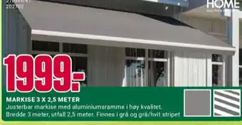 Europris Home markise tilbud