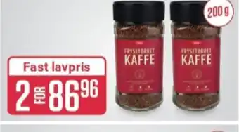 Europris Luxus instant kaffe tilbud