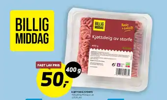 Bunnpris KJØTTDEIG STORFE tilbud