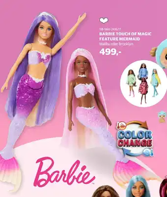 Lekia BARBIE TOUCH OF MAGIC FEATURE MERMAID tilbud