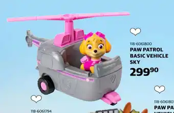 Lekia PAW PATROL BASIC VEHICLE SKY tilbud