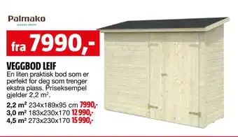 Bauhaus VEGGBOD LEIF tilbud