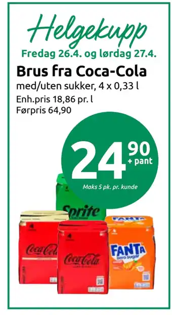 Joker Brus fra Coca-Cola tilbud