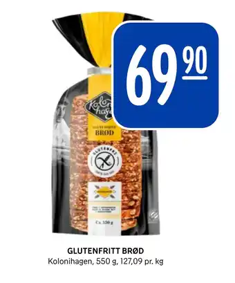 Rema 1000 GLUTENFRITT BRØD tilbud