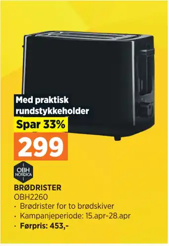 POWER BRØDRISTER tilbud