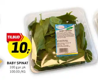Bunnpris BABY SPINAT tilbud
