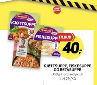 Bunnpris Fjordland fiskesuppe tilbud