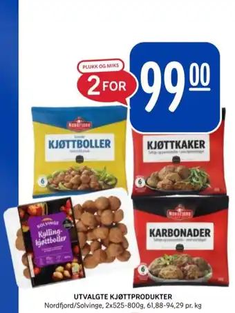 Rema 1000 Nordfjord kjøttkaker tilbud